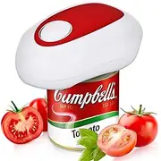 Electric Can Opener - Automatic One-Touch Tin Jar Opener with Smooth Edges, High-Power Kitchen Tool
