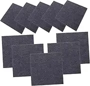 ORFOFE 10 Pack Self-adhesive Carpet Tiles Removable Peel and Stick Floor Mats for Kitchen Bedroom Living Room Office Home Decorative Decal Stickers
