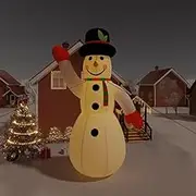 Christmas Inflatable Snowman with LEDs 805 cm Holiday Decor Outdoor Yard Decoration
