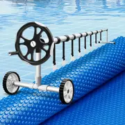 Aqua Buddy Pool Cover 600 Micron 7x4m w/ Roller 5.55m Swimming Pools Solar Blanket