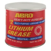 Abro Super Red # 2 Lithium Grease 454 Grams (LG-920)