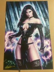 JORDAN GUNDERSON YENNEFER of VENGERBERG PIN UP 11x17 ART PRINT SIGNED witcher