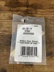 Kaba-Ilco 733-03-11 Latch Strike with Screw Bright Brass
