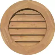 Ekena Millwork Gable Louver Vent 27-In With Built-In Screen, Non-Powered, Cedar