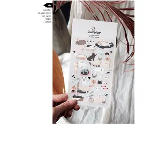 韓版貼紙 meow 1093 手帳裝飾 物品裝飾 sonia 韓國單張貼紙 貼紙