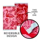 NNEDSZ Renee Taylor 2 Pack Jacquard Velour Large Beach Towel 100 x 180 cms Pink