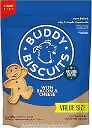 Buddy Biscuits Oven-Baked, Healthy Whole-Grain, Crunchy Treats for Dogs