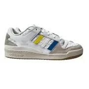 Adidas Forum Low CL Cloud White Bright Yellow Blue Shoes ID7962 Men's Size 13