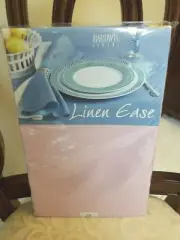 Bardwil Linens - Linen Ease Tablecloth Oblong 60 x 84 - Rose Pink - New