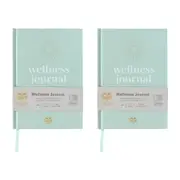 2x Spirax Platinum Inspo A5 100gsm Paper Hardcover Journal 192 Page Wellness