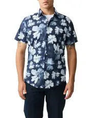 [Rodd & Gunn] Tyler Street Short Sleeve Sports Fit Shirt in Navy