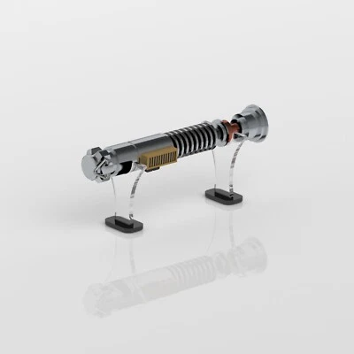 Star Wars Lightsaber Stand / Perspex Acrylic Display Stand / Holder - Black Base