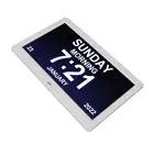 Digital Photo Frame 10in 1024x600 LCD Alarm Clock Remote Control 100‑240V Fo Set