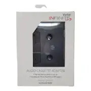 Black Vivitar Infinite Audio Cassette Wired Adapter - New
