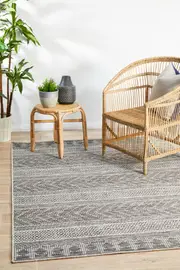 Courtyard Patio Grey Rug