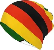 [AJIEKJDSV] Flag of Zimbabwe Multifunction Beanie Hat - Soft and Stretchy Skull Cap for Men and Women - Versatile Headwear for Fashion