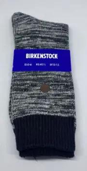 BIRKENSTOCK ROMA Cotton Blend CREW Socks Black M10-M13.5 EU43-46 New