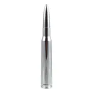 Anti-Theft Chrome 50 Caliber Bullet Stubby Short Antenna For 90-19 Ford Trucks (for: Ford)