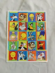LOONEY TUNES Square Sticker ~ Tweety Pepe Marvin Bugs Daffy Taz Road Runner 1997