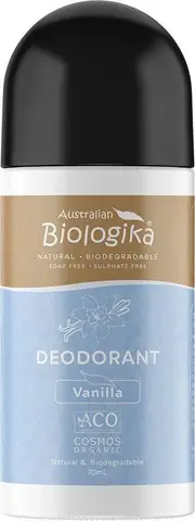 Biologika Roll-On Deodorant - Vanilla Kiss | 70ml / Vanilla Kiss