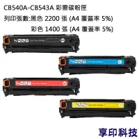 在飛比找Yahoo奇摩拍賣-7-11運費0元優惠優惠-HP CB540A/CB541A/CB542A/CB543A