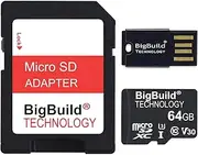 64GB U3 Micro SDXC Memory Card for Garmin Dash Cam Live, X110/X210/X310, Mini 3 Dash Cams