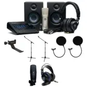 PreSonus REC w/ Auray HP, Mic STND, Pop Filter, PreSonus Mic, PreSonus HP Bundle
