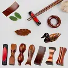 Fork Wooden Chopstick Pillow Chopstick Rest Chopstick Holder Kitchen Tableware