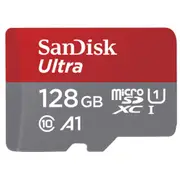 SanDisk Ultra microSDXC Memory Card - 128GB Class 10 - U1 - A1 - Read up to 120MB/s - Best Choice for Smart Phones and Tablets [SDSQUAB-128G-GN6MN]
