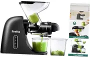 Juicer Machines, Cold Press Juicer, BPA Free Masticating Juicer Machines Black