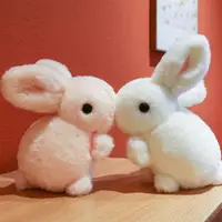 在飛比找ETMall東森購物網優惠-仿真可愛兔子公仔毛絨玩具小白兔抱枕安撫玩偶兒童生日禮物娃娃女