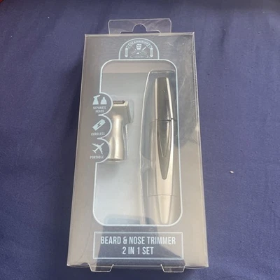 Barber & Groom Beard And Nose Trimmer 2 In 1 Set