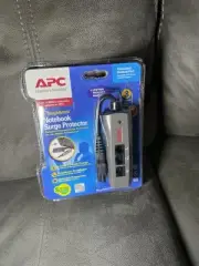 New APC Notebook Laptop Portable Compact Power Surge Protector 3 Prong