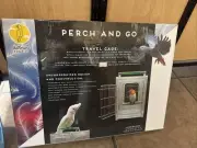 Caitec Perch & Go Polycarbonate Bird Carrier, Clear View Travel Cage (50002)