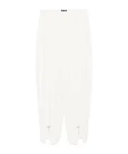 pierced tailored trousers 38F White