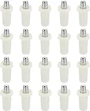 [uxcell] 50pcs Shutter Repair Pins, Spring Loaded Plantation Shutter Replacement Repair Pins Metal Plantation Shutter Pins Louvers Staples for Windows, White(1 x 0.41 x 0.28 Inch)