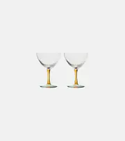 [NasonMoretti] NasonMoretti Set of 2 glass cocktail glasses
