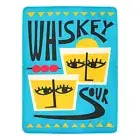 Vintage Style Whiskey Sour Retro Art Cocktail Ultra-Soft Micro Fleece Blanket