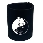 Animal Yin Yang Dog - Funny Novelty Stubby Holder