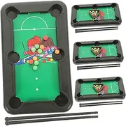 ORFOFE 4sets Boys and Girls Pool Table Set Mini Billiard Tables for Indoor Fun Portable Gaming Desk for Boys and Girls Material for Family Entertainment and Quality