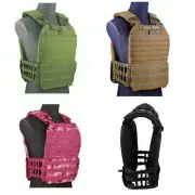 Tactical Vest Adjustable Military Army Molle Combat Plate Carrier Police SWAT