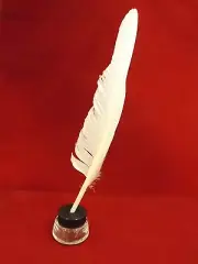 Goose Quill feather ballpoint pen