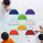 8 Pieces Sensory Mat Textured Floor Mats Early Sensory Exercise Assorted
