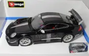 Bburago Porsche 911 GT3 RS 4.0 1:18 Scale Black Diecast Car 18-11036 BRAND NEW