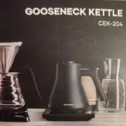 Intasting Gooseneck Electric Kettle - Advanced, Quick Heat, 0.9L, Matte Grey