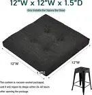 12" Square Bar Stool Cushions Set of 4 Thickened Barstool Seat Cushions Indoor O
