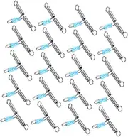 MOBUTOFU 20pcs Fishing Line Splitter Tangle Space Beans for Freshwater Saltwater Tangle Resistant Design Consistent Hook Spacing Enhanced Catch Rate Fishing Accessories