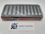 Snap On NEW 10 pc 1/2" Dr 6-Pt Metric Deep Socket Set 310TSM