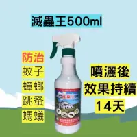 在飛比找iOPEN Mall優惠-【99免運+電子發票】滅蟲王 噴霧式殺蟲劑 500ml 殘效