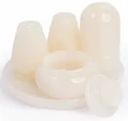 5-Piece White Onyx Salt & Pepper Set with Tray – Perfect for Dining
